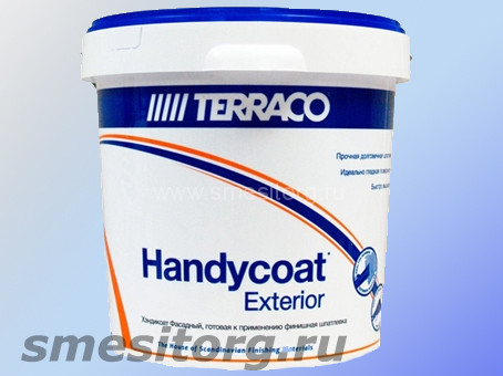 Шпаклевка готовая акриловая для фасадных работ Terraco Handycoat Exterior 5 кг