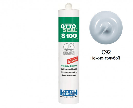 Силиконовый герметик OTTOSEAL S100 PREMIUM С92 (нежно-голубой) 300мл