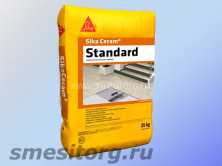 Sika SikaCeram Standard (серый) цементный плиточный клей 25 кг