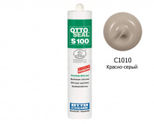 Силиконовый герметик OTTOSEAL S100 PREMIUM С1010 (красно-серый) 300мл