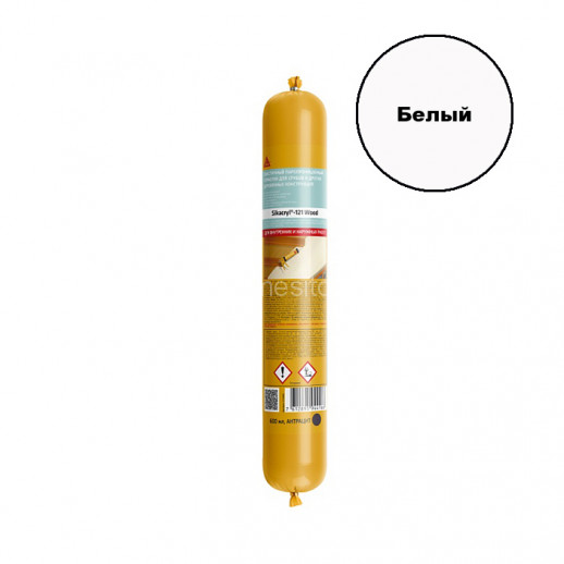 Акриловый герметик Sika Sikacryl 121 Wood (белый) 600 мл