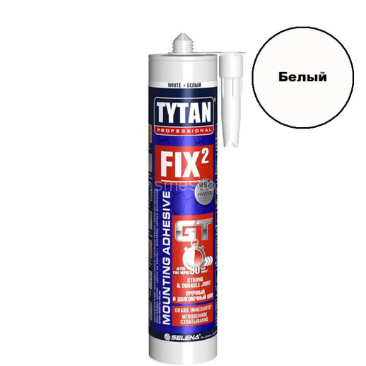 Клей монтажный гибридный TYTAN FIX2 GT (белый) 290 мл